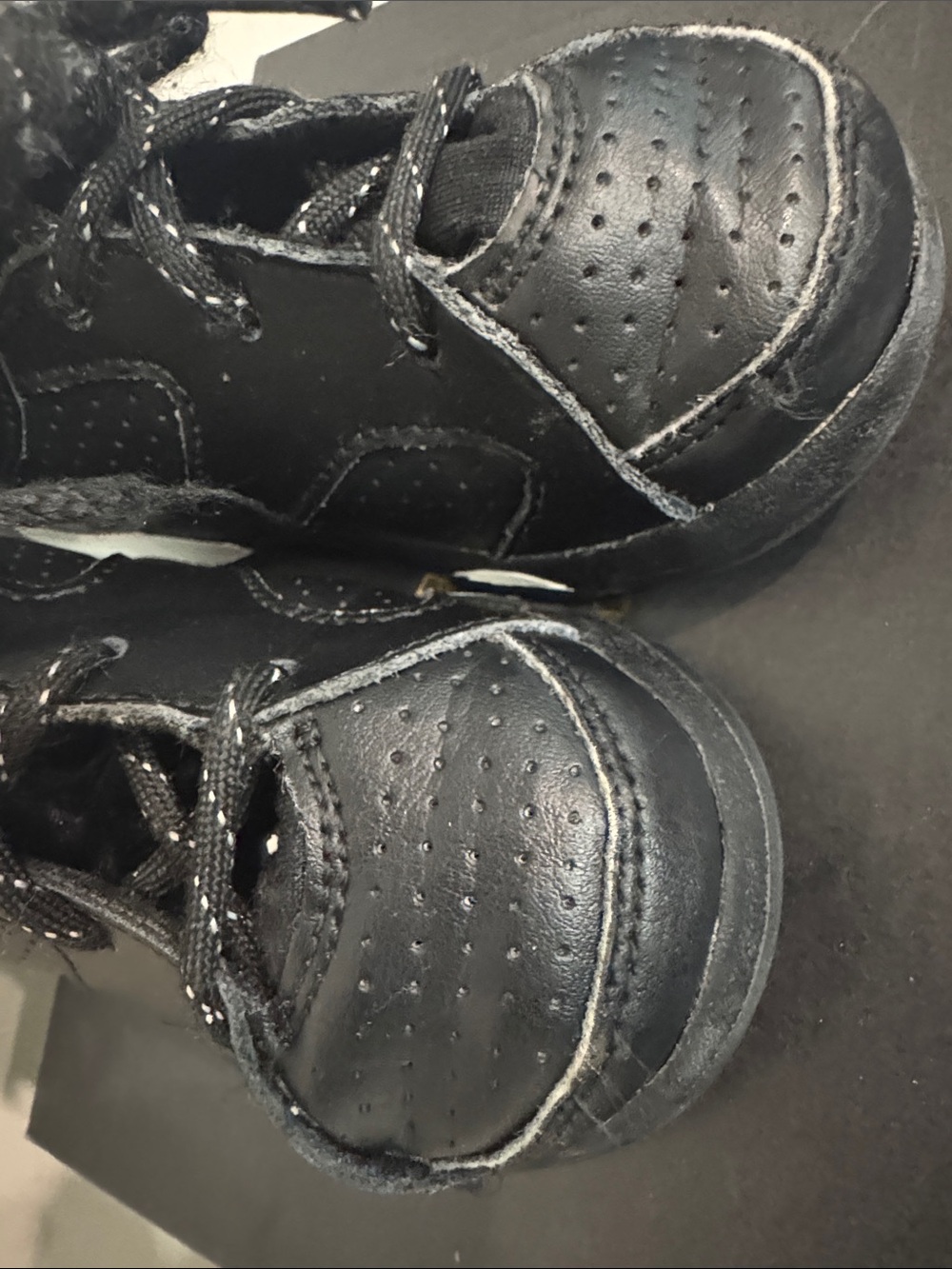 Jordan 4 Retro Black & White Sneakers Size US 8C